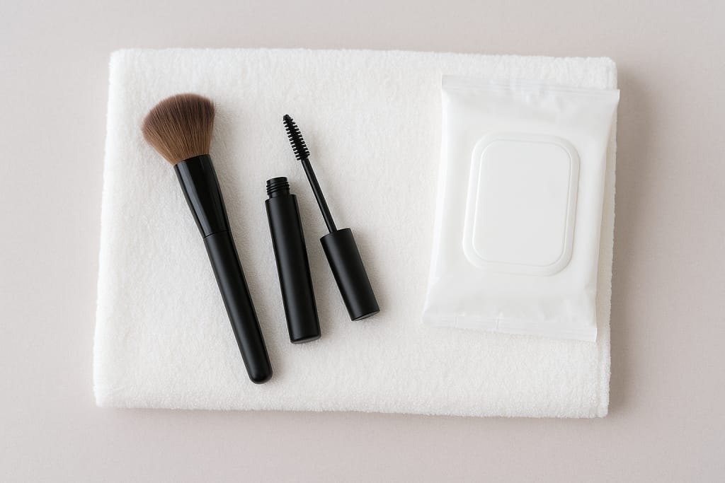 Hygienic eye makeup tools and products promoting safe beauty routines. Professional application techniques to maintain optimal Makeup and Eye Health and avoid irritation.