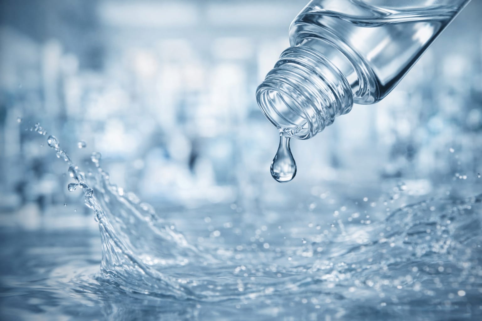 Professional medical shot of a lubricating eye drop bottle representing the best eye drops 2026 for dry eyes and allergy relief.