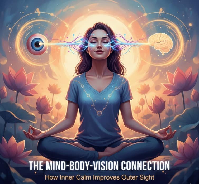 Can meditation improve eye health through stress reduction