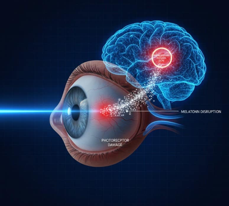 Alt: blue light and the brain impact on vision